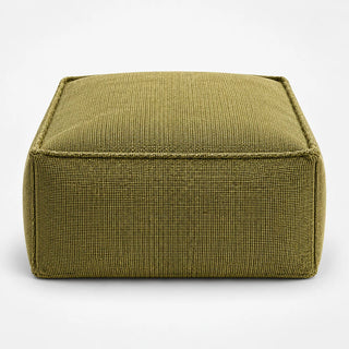 Women's Fillable Fabric Storage Ottoman in moss green, Pouf Cover