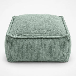 Women's Fillable Fabric Storage Ottoman in sage green, Pouf Cover