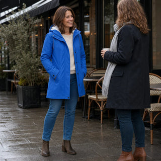 Women's Fleece-Lined Hooded Winter Jacket - Windproof Warmth