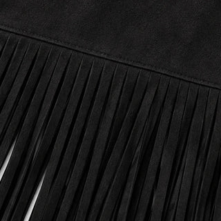 Women's Fringe Midi Skirt - Western Boho