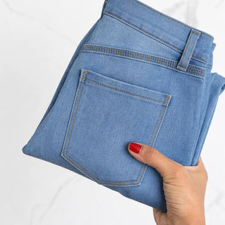 Women's High-Waisted Stretch Skinny Jeans - Fitted