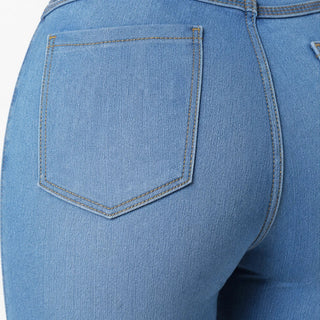 Women's High-Waisted Stretch Skinny Jeans - Fitted