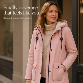 Women's Longline Hooded Parka - Slim Fit Winter Coat