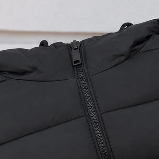 Women's Longline Hooded Puffer Vest - Sleeveless Layer