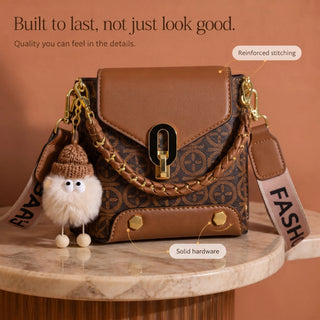 Women's Patterned Crossbody Bag - Compact Hip Carrier