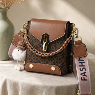 Women's Patterned Crossbody Bag - Compact Hip Carrier