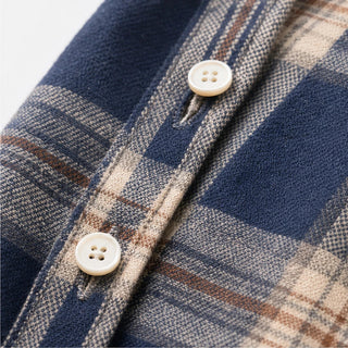 Women's Plaid Button-Front Blouse - Relaxed Fit