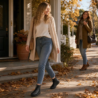 Women's Plush-Lined Zip-Up Ankle Boots - Cozy Winter
