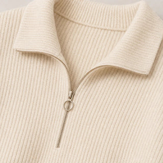 Women's Ribbed Knit Loungewear Set - Wide-Leg Pants & Sweater